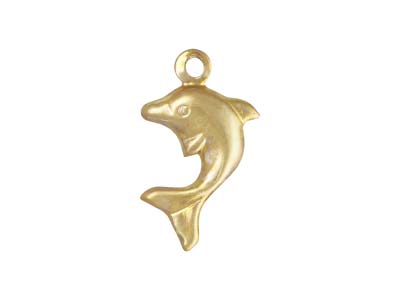 Gold Filled Dolphin Charm 8x11mm