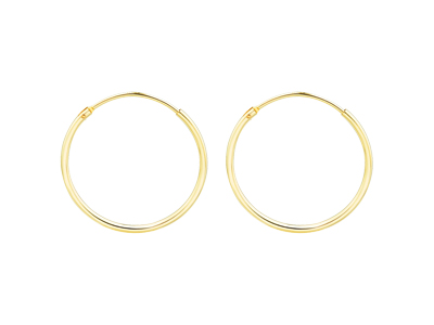 Gold Filled Creole Sleeper Hoops   20mm Pack of 2 - Standard Image - 1