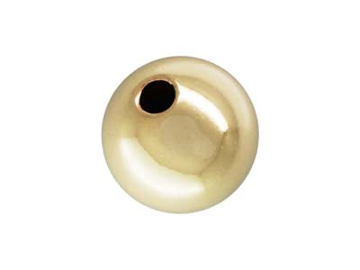 Gold Filled Bead Plain Round 4mm   Pack of 5 - Standard Image - 1