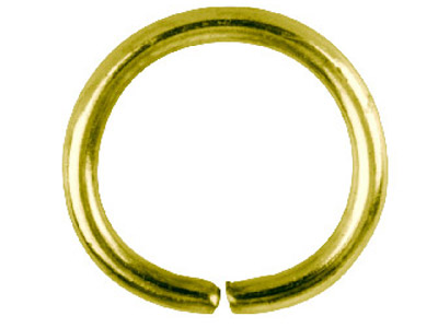 Gold Plated Jump Ring Round 10mm   Pack of 100 - Standard Image - 1
