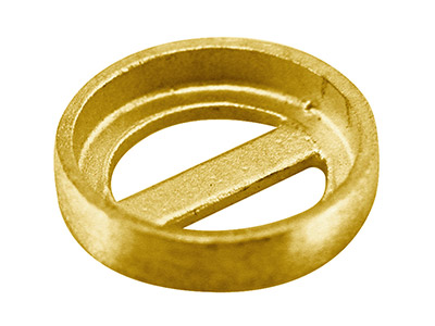 9ct Yellow Gold Cast Setting, Round 8mm - Standard Image - 1