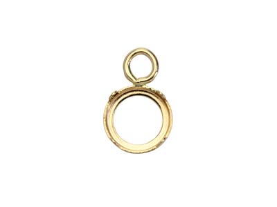 9ct Yellow Gold 4mm Round Bezel Cup - Standard Image - 1