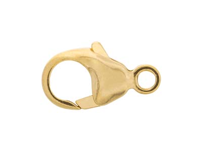 9ct Yellow Gold Oval Trigger Clasp 16mm - Standard Image - 1