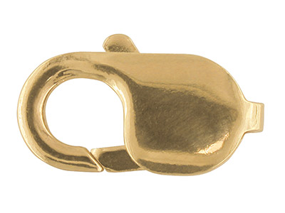 18ct Yellow Gold Lobster Trigger   Oval 15mm
