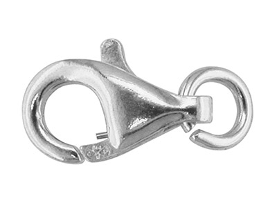 18ct White Gold 11mm Baroque And   Jump Ring Trigger A17028, 100%     Recycled Gold - Standard Image - 1
