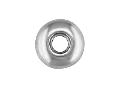 Sterling Silver Doughnut Setting    With Pendant 9mm Diameter To Take   3.6mm To 4.5mm Stone, 100% Recycled Silver - Standard Image - 1