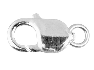 Sterling Silver Lobster Oval 18mm  With Jump Ring - Standard Image - 1