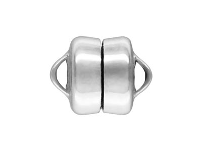 Sterling Silver Magnetic Clasp     Round 5.5mm - Standard Image - 1