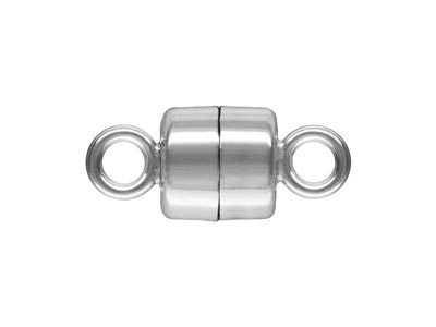 Sterling Silver Magnetic Clasp     Round 4.5mm - Standard Image - 1