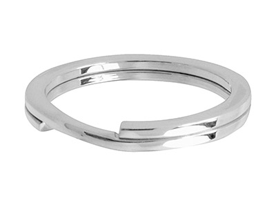 Sterling Silver Key Ring 30mm Split Ring - Standard Image - 1