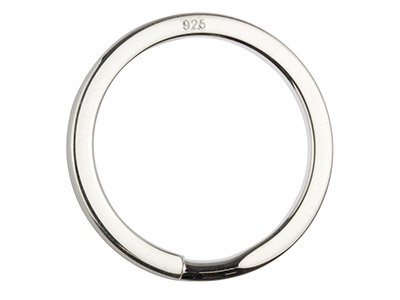 Sterling Silver Key Ring 30mm Split Ring - Standard Image - 2