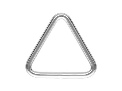 Sterling Silver Triangle Closed    Rings 7.5mm Pack of 10