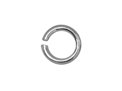 Sterling Silver Open Jump Ring     Heavy 4mm Pack of 50 - Standard Image - 2