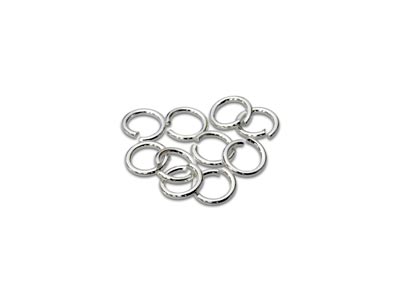Sterling Silver Open Jump Ring     Light 4mm Pack of 10 - Standard Image - 1