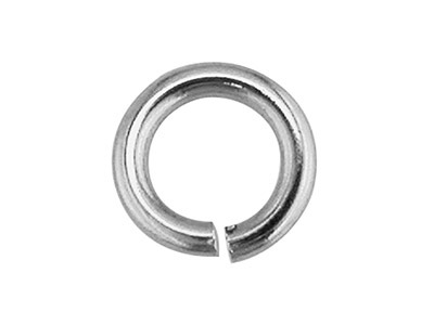 Sterling Silver Open Jump Ring     Heavy 5mm - Standard Image - 1