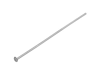 Sterling Silver Head Pin 3840mm    Pack of 20 314 100 Recycled Silver