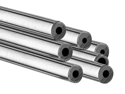 Sterling Silver Jointing Tube,     Outside Diameter 3.15mm,           Inside Diameter 1.55mm, 0.8mm Wall Thickness, 100 Recycled Silver