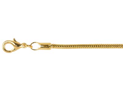 Gold Plated 1.9mm Snake Chain      18