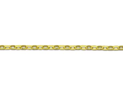 9ct Yellow Gold 1.0mm Diamond Cut  Belcher Chain 20