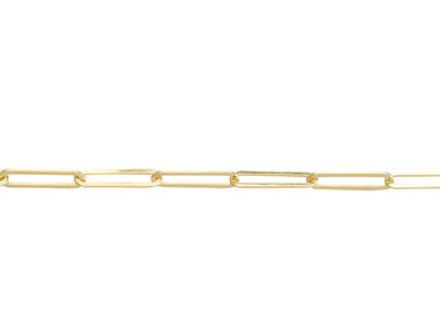 9ct Yellow Gold 2.3mm Long Link    Extra Light Paperclip Chain        18