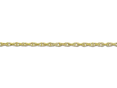 9ct Yellow Gold 0.5mm Rope Chain   16