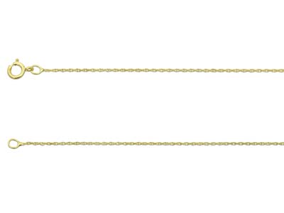 9ct Yellow Gold 0.5mm Rope Chain   2050cm Unhallmarked