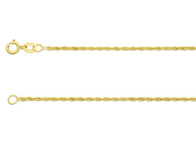 9ct Yellow Gold 1.2mm Rope Chain   20