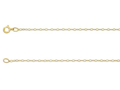 9ct Yellow Gold 1.2mm Trace Chain  20