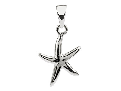 Sterling Silver Starfish Pendant - Standard Image - 1