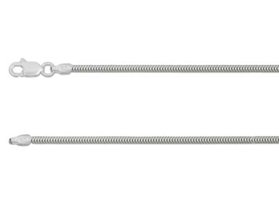 Sterling Silver 1.6mm Snake Chain   18