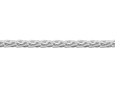 Sterling Silver 1.5mm Diamond Cut  Spiga Chain 20