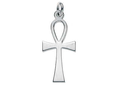 Sterling Silver Cross, Small Ankh  No.20
