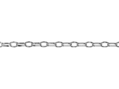 Sterling Silver 4.5mm Loose Oval   Flat Belcher Chain, 100% Recycled  Silver - Standard Image - 1
