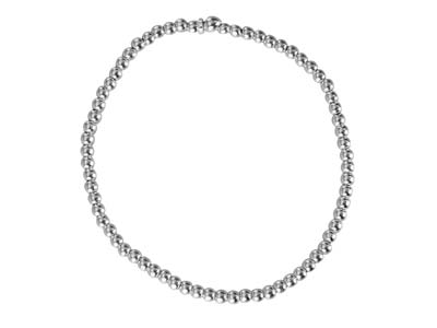 Sterling Silver Bead Expandable    Bracelet 7