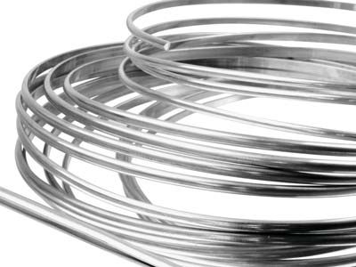 Argentium Silver D Shaped Wire