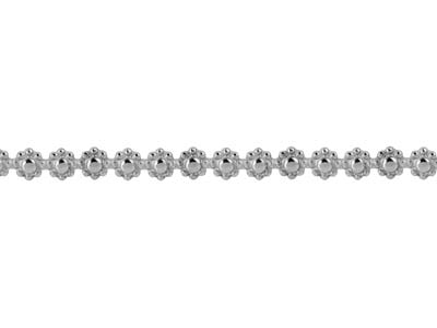 Sterling Silver Daisy Chain Berry Gallery Strip